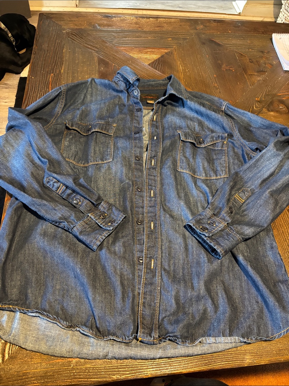 Northwest Territory Blue Denim Button-Front Shirt